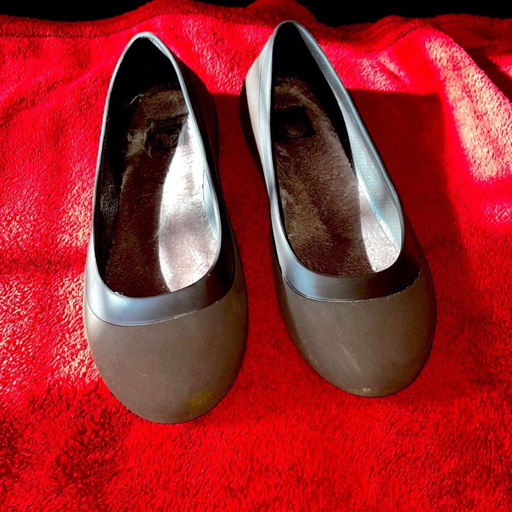 CROCS size 10 Brown Flats!!